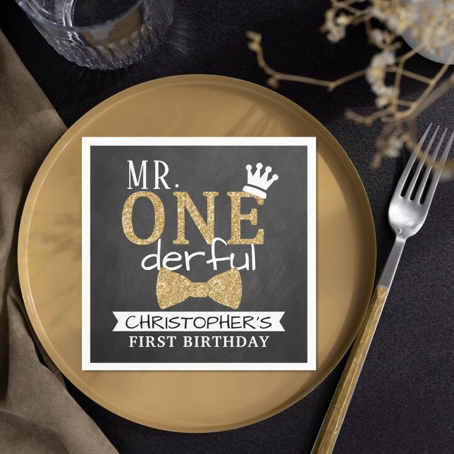 Servilleta De Papel Sr. ONEmaravilloso primer cumpleaños (Subido por el creador)