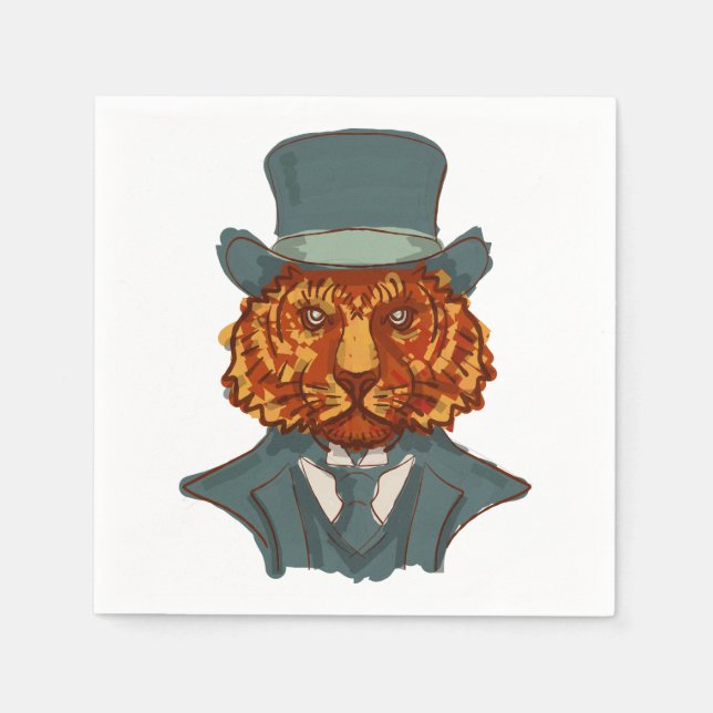 Servilleta De Papel Sr. Tiger (Anverso)