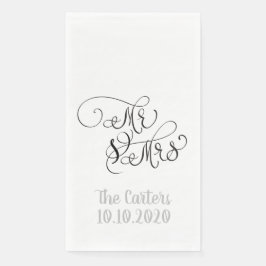 Servilleta De Papel Sr. y la Sra.