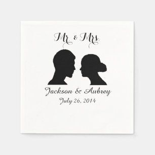 Servilleta De Papel Sr. y la Sra. Boda Napkins