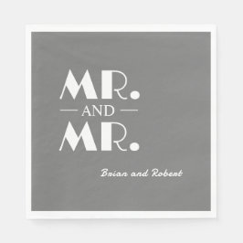 Servilleta De Papel Sr. y Sr. LBGTQ Cocktail Napkins