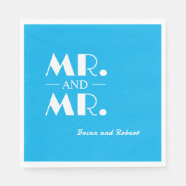 Servilleta De Papel Sr. y Sr. LBGTQ Cocktail Napkins