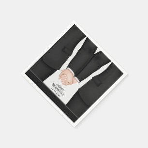 Servilleta De Papel Sr. y Sr. suit Gay Boda