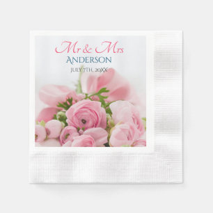 Servilleta De Papel Sr. y Sra., Apellido, Fecha y Foto