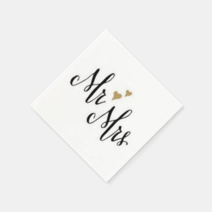 Servilleta De Papel Sr. y Sra. Cocktail Napkins