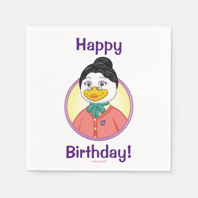 Servilleta De Papel Sra. Birdy (Anverso)