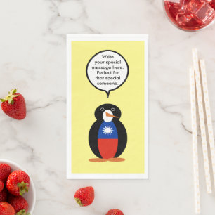 Servilleta De Papel Sra. Pingüino parlante taiwanesa o china Personal