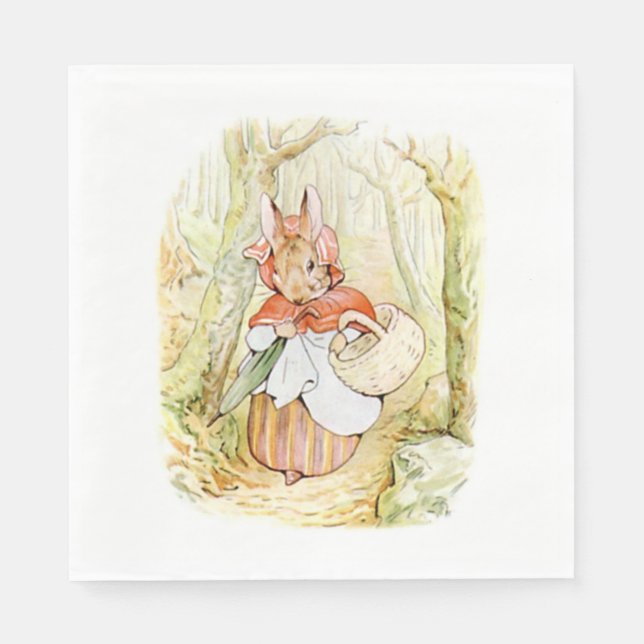 Servilleta De Papel Sra. Rabbit (Caperucita Roja) (B Potter) (Anverso)