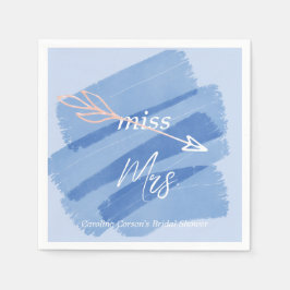 Servilleta De Papel Srta. Dusky Blue Paint Swash