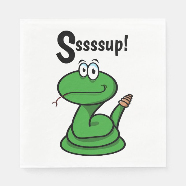Servilleta De Papel Sssssup! Serpiente (Anverso)
