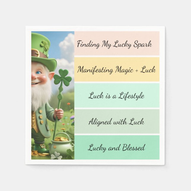 Servilleta De Papel St. Patrick’s Affirmation (Anverso)