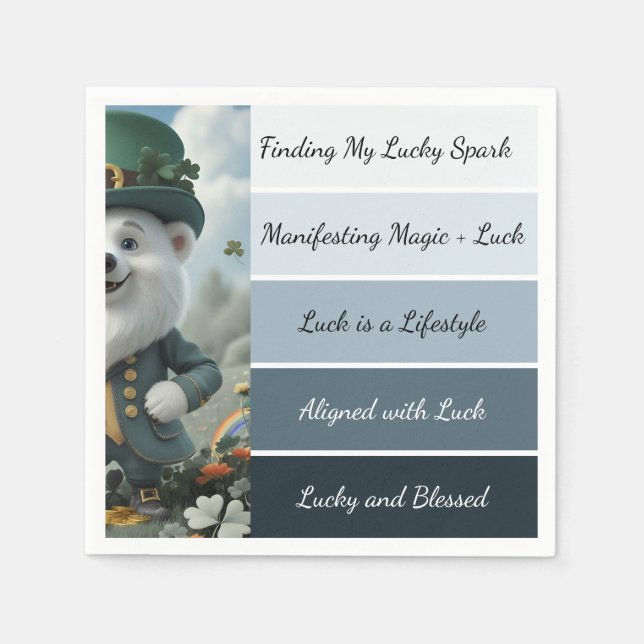 Servilleta De Papel St. Patrick’s Affirmation (Anverso)