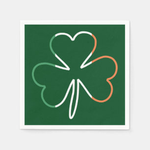 Servilleta De Papel St. Patrick Shamrock Irish Ireland Clover