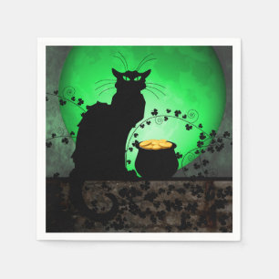 Servilleta De Papel St. Patrick's Chat Noir