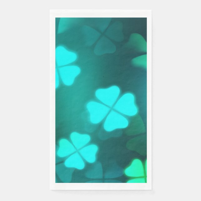 Servilleta De Papel St. Patrick's Day 4 Leaf Clover Napkins (Anverso)