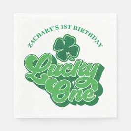 Servilleta De Papel St. Patrick's Day Lucky One Birthday Paper