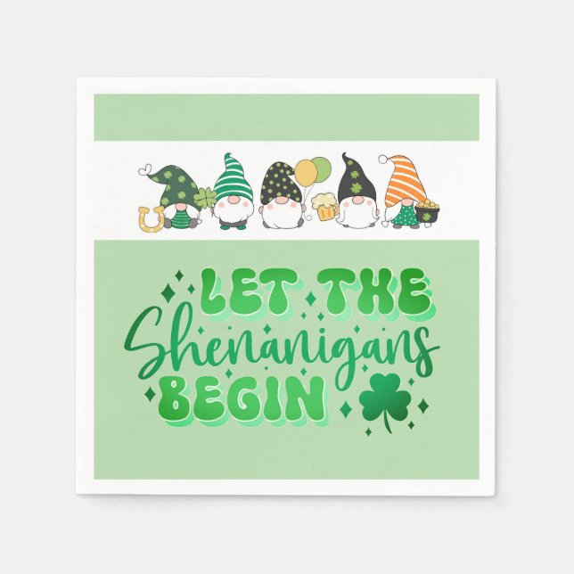 Servilleta De Papel St Patrick's Day party  (Anverso)