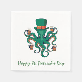 Servilleta De Papel St Patricks Octopus