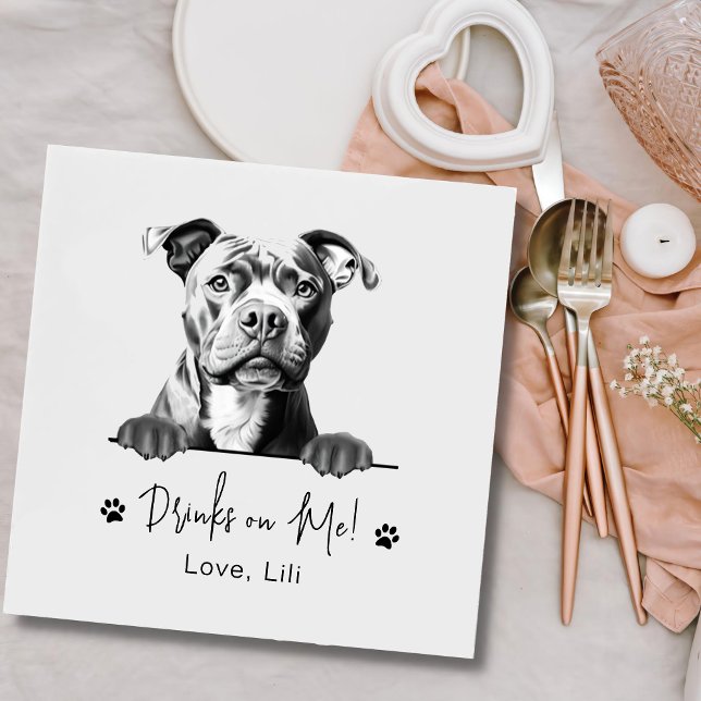 Servilleta De Papel Staffy Dog Personalized Bebe Sobre Mí (Subido por el creador)