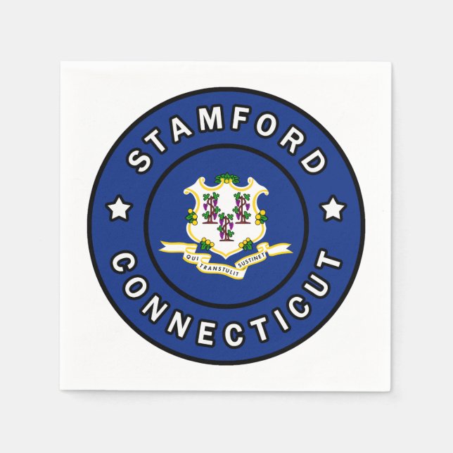 Servilleta De Papel Stamford Connecticut (Anverso)