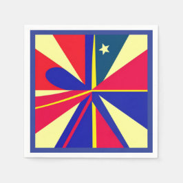 Servilleta De Papel Star Patriotic Napkin