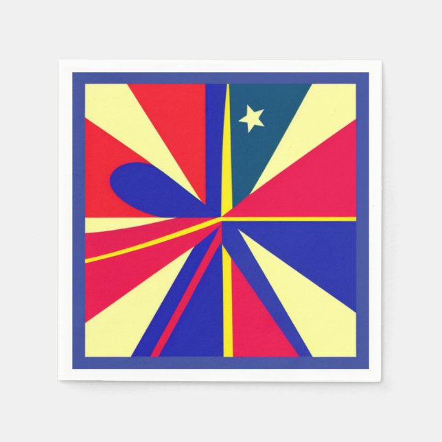 Servilleta De Papel Star Patriotic Napkin (Anverso)