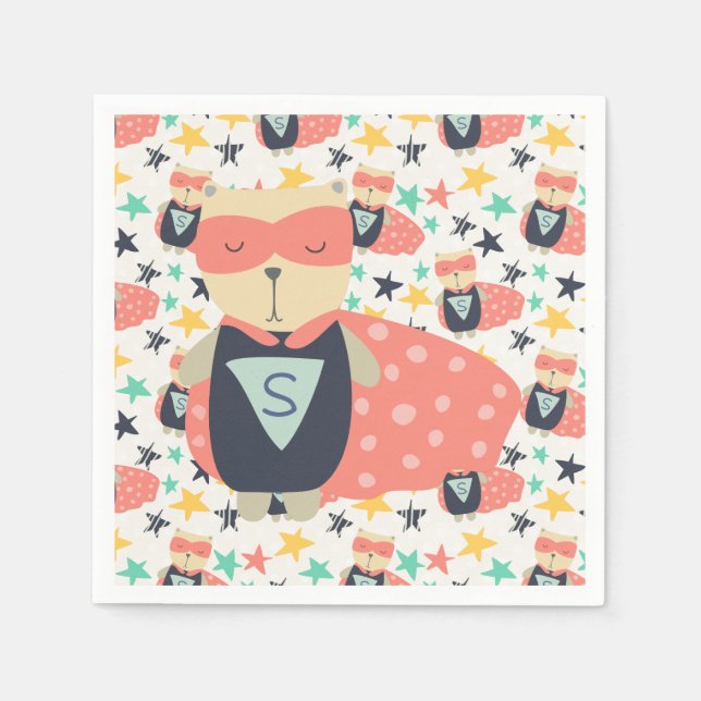 Servilleta De Papel Star Super Héroe (Anverso)