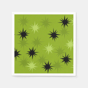 Servilleta De Papel Starburts Green Atómico Papel Cocktail Napkins