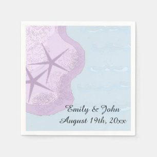 Servilleta De Papel Starfish and Ocean Boda