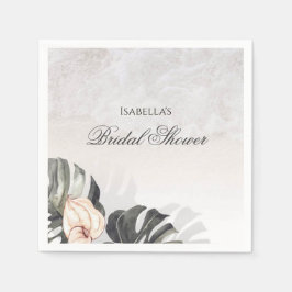 Servilleta De Papel Starfish and Shells Tropical Beach Bridal Shower