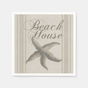 Servilleta De Papel Starfish Beach House Seashore Coastre