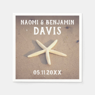 Servilleta De Papel Starfish Beach Wedding Napkins