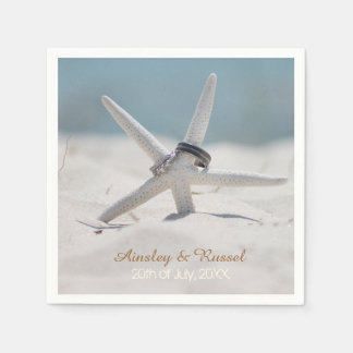 Servilleta De Papel Starfish Beach Wedding Napkins