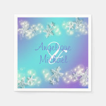 Starfish burbujas azul morado parejas blancas nomb