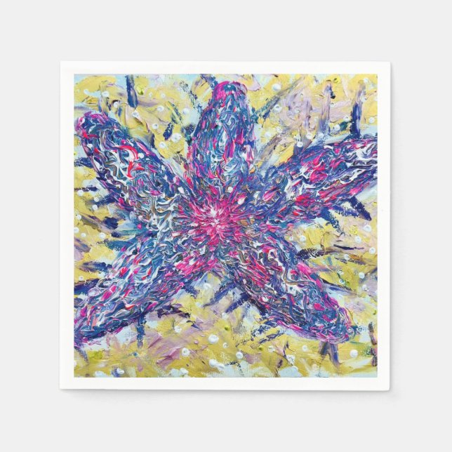 Servilleta De Papel Starfish Cocktail Napkin (Anverso)