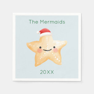 Servilleta De Papel Starfish Santa Navidades