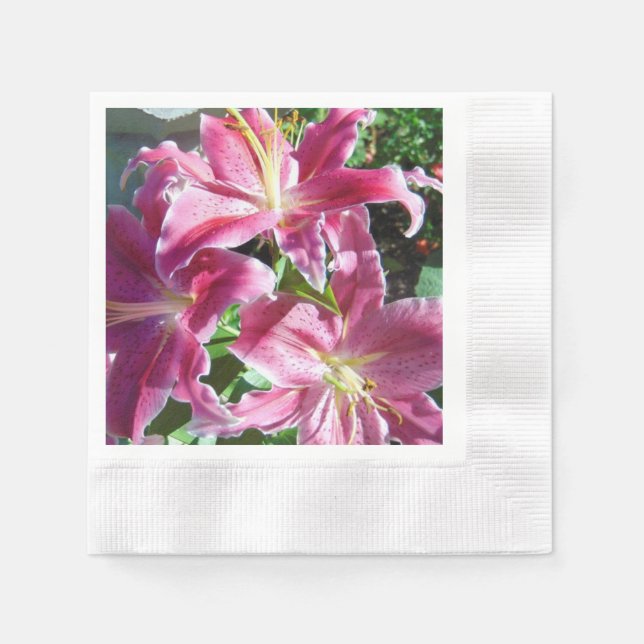 Servilleta De Papel stargazer lilies (Anverso)