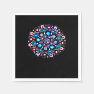 Servilleta De Papel Starry Night Whimsigoth Dot Mandala