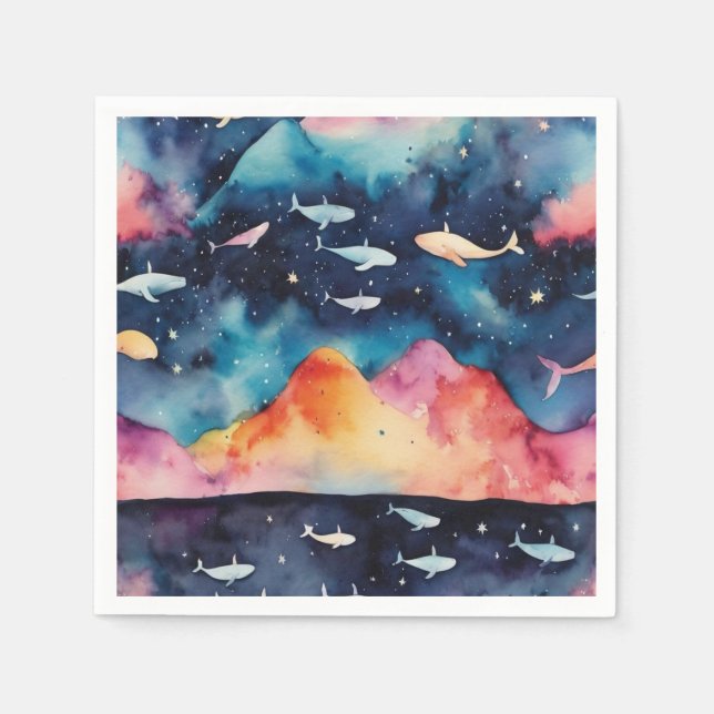 Servilleta De Papel Starry Seascape (Anverso)
