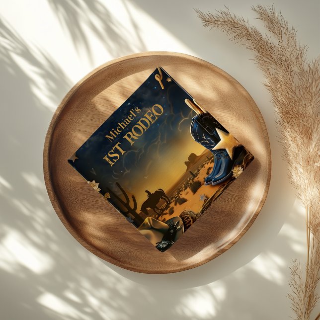 Servilleta De Papel Starry Western Cowboy 1st Birthday Rodeo (Subido por el creador)