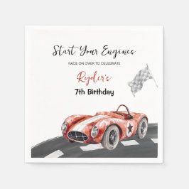Servilleta De Papel Start Your Engine Any Age Birthday 