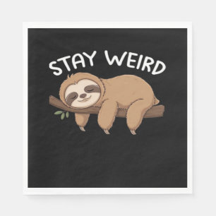 Servilleta De Papel Stay Weird es una broma para las mujeres amantes d