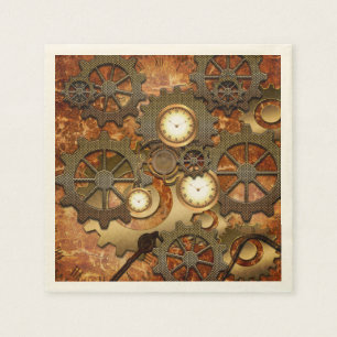 Servilleta De Papel Steampunk de oro