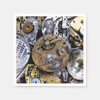 Servilleta De Papel Steampunk fiesta Vintage Victorian Pocket watch