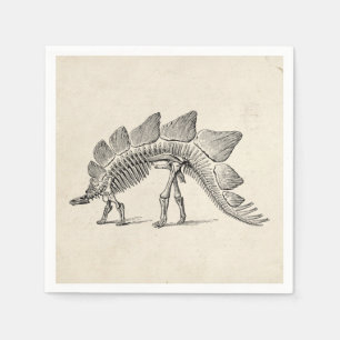 Servilleta De Papel Stegosaurus Dinosaur Skeleton Fossil