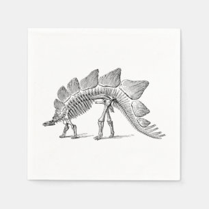 Servilleta De Papel Stegosaurus Dinosaur Skeleton Fossil