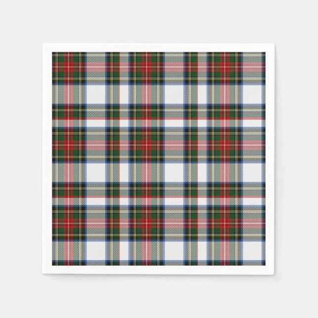 Servilleta De Papel Stewart Dress Tartan Plaid Paper Napkins (Anverso)