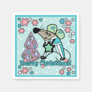 Servilleta De Papel stickers de Navidad, año nuevo