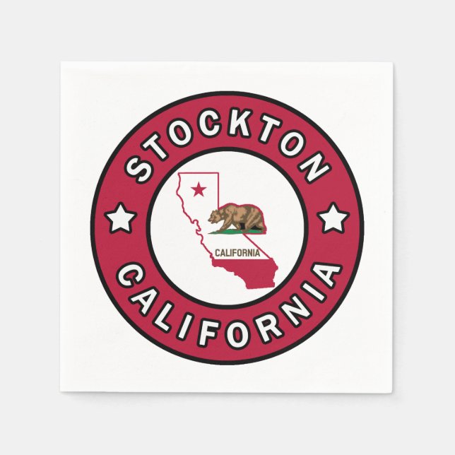 Servilleta De Papel Stockton California (Anverso)
