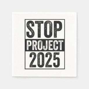 Servilleta De Papel Stop Project 2025 Patrocinio estadounidense Trump 